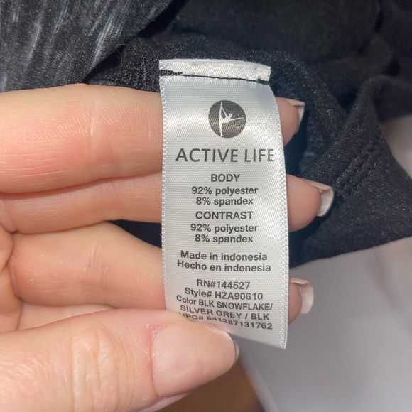 Active Life 90 Degree by Reflex Black Performance 1/4 Zip Compression To… - Picture 5 of 6